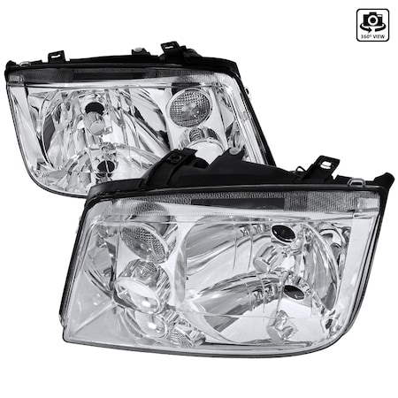 Spec-D Tuning 99-04 Volkswagen Jetta Hdlghts w/o Fog Lts Hb5 Low Beam, LH-JET99-V3-RS LH-JET99-V3-RS